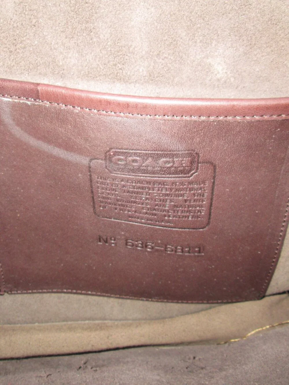 COACH CHOCOLATE BROWN LEATHER SOFT SIDED LAPTOP BRIEFCASE